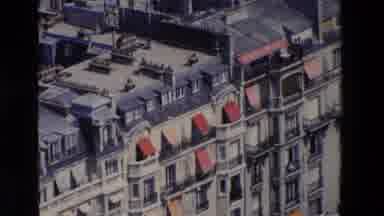 Paris France (1969): A Cathedral And A Rooftop Of A Row Of Townhouses