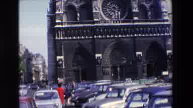 Paris France (1969): People Going To Church At Cathedral