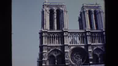 Paris France (1969): Looking At The Front Facade Of Notre Dame