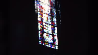 Paris France (1969): Stained Glass Church Window Panes