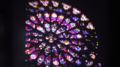 Paris France (1969): A Stained Glass Window Is Moving Toward The Viewer