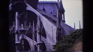 Paris France (1969): Notre-Dame Cathedral And The Surrounding Gardens In Paris