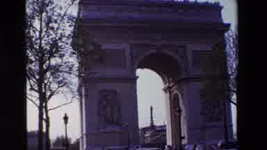 Paris France (1969): Triumphal Arch Outdoor View Sightseeing Capital Europe