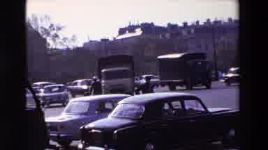 Paris France (1969): Traffic Policeman Directing Traffic During Rush Hour