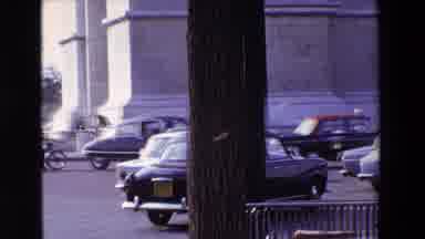 Paris France (1969): Mid-Twentieth Century Cars In Traffic Congestion On London