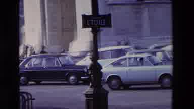 Paris France (1969): Traffic Full Of People And Automobiles