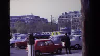 Paris France (1969): Busy Traffic At Two Different Intersections