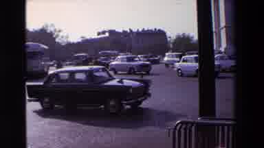 Paris France (1969): Cars Moving On A Busy Traffic