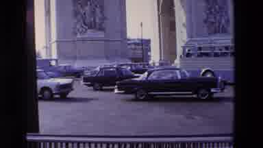 Paris France (1969): Automobiles Move Along The Street Around The Arc De Triomphe