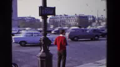 Paris France (1969): Many Cars On A Circle Roadway