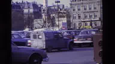 Paris France (1969): A Foreign Sign With A Foreign Cars Movement So Much Green
