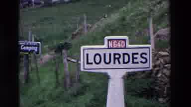 Paris France (1969): Lourdes Sign And Cathedral