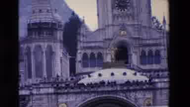 Paris France (1969): A Large Castle With People Walking Around The Front
