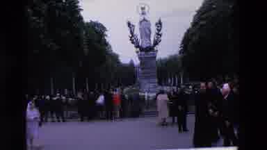 PARIS FRANCE-1969: Religious Pilgrimage at Marian Shrine