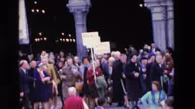 Paris France (1969): Crowd Descends Stairs Of A Church Or Government Building,