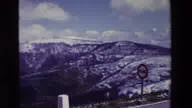 Spain Vineyards (1969): Snowy Mountain Road