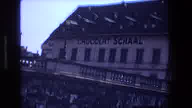 STRASBURG FRANCE-1970: Vacation Sightseeing on Canal