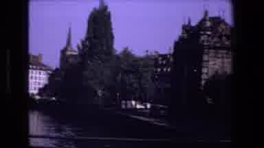 STRASBURG FRANCE-1970: A Quick Vertical View Off Of A Bridge Of Somebody's