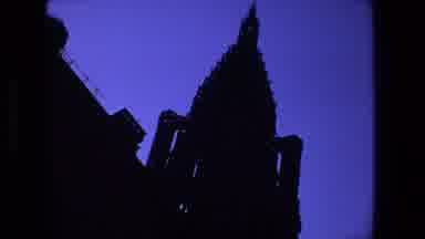 Strasburg France (1970): Tilt Down On A Large Building From A Long Ways Away