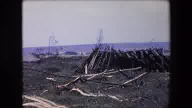 Algeria (1971): Wilderness Shelter In A Desolate Landscape By A Body Of Water