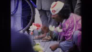 ALGERIA-1971: Indian Man Smoking During Religious Ceremony