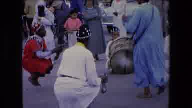 ALGERIA-1971: Ethnic Dancing In The Street To Drum Music