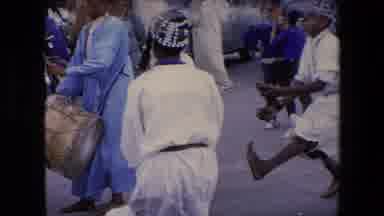 Algeria (1971): African Dance And Music Demonstration At A Street Fair