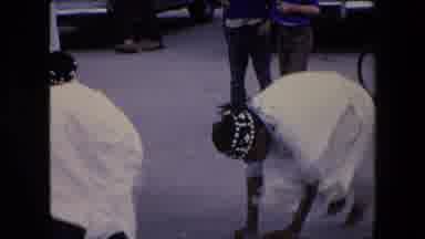 Algeria (1971): Tribal Dance In White Outfits On Street To Drums