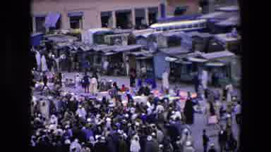 Algeria (1971): A Large Crowd Gathering In The Marketplace Peacefully