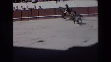 Barcelona Spain (1971): Matador Being Chased By A Bull