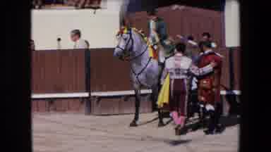 Barcelona Spain (1971): Traditional Bullfighting In A Pen