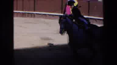 Barcelona Spain (1971): Bull Chasing Person On A Horse