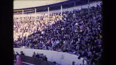 Barcelona Spain (1971): Interesting Horse Riding Surrounded By Thousands Of People