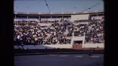 Barcelona Spain (1971): Huge Bullfighting Crowd