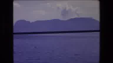 Barcelona Spain (1971): Smoke Clouds By Mountain Water