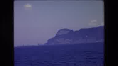 Barcelona Spain (1971): Footage Of A Cliff Formation As Seen From The Ocean