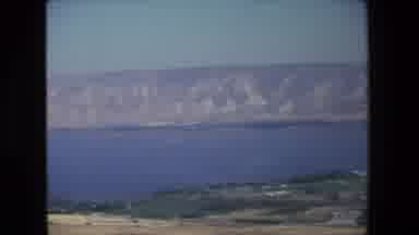 Tel Aviv Israel (1972): Person Hiking On A Hill Overview Of The Ocean And Trees