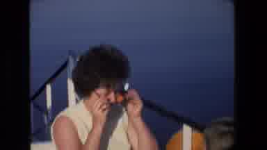 Tel Aviv Israel (1972): Lady Takes In The Sun Before Putting On Glasses To See The