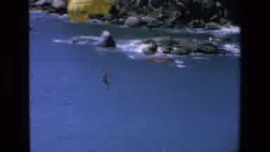 Mazatlan Mexico (1972): A Person Floating In Mid Air As They Are Parasailing