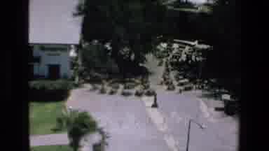 Mazatlan Mexico (1972): Helicopter View Of Parking Lot Full Of Cars, Buses And