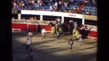 Mazatlan Mexico (1972): Men With The Bulls, Gets The Horn Of The Bulls