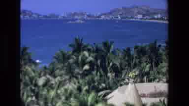 Mazatlan Mexico (1972): Overlooking Tropical Harbor With View Of Mountains, Beach,