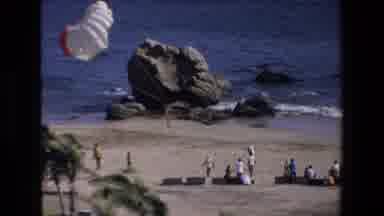 Mazatlan Mexico (1972): Landing With A Parachute On The Beach