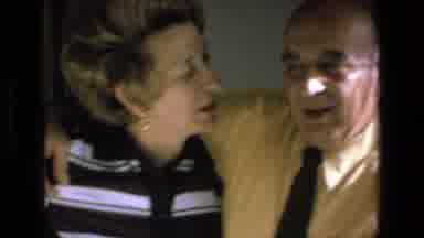 Mazatlan Mexico (1972): Elderly Couple Celebrating Showing Where They Live