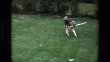 Mazatlan Mexico (1972): German Shepherd Playing With A Sick