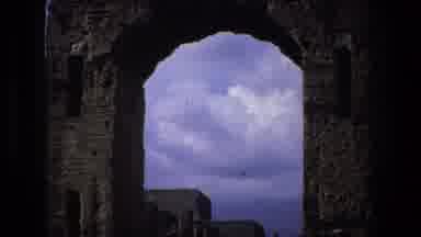 Rome Italy (1973): Unique Stone Arch With Tree In Background