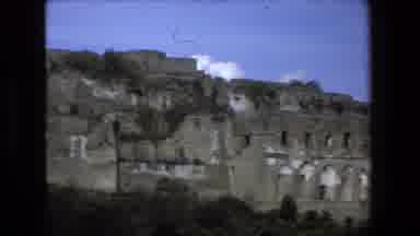 Rome Italy (1973): Ancient Hillside Village Overlooking An Inlet Or Ocean