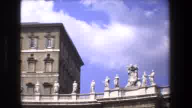 Rome Italy (1973): Gothic Buildings With Fountains And Statues