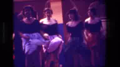 Hollywood California USA (1981): Woman Dancing And Celebrating