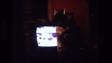 Lansing Michigan (1981): Toddler Blocks View Of Tv